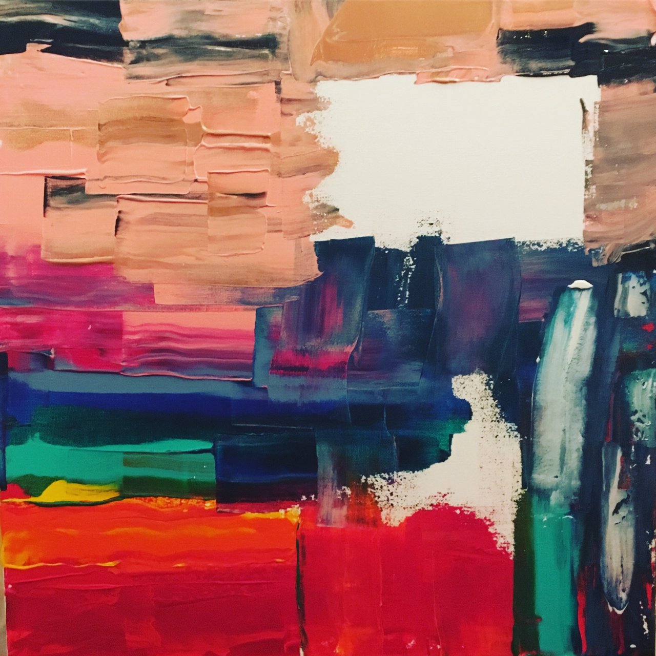 A blended eLearning approach represented with paint.